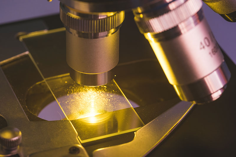 fuente de luz del microscopio